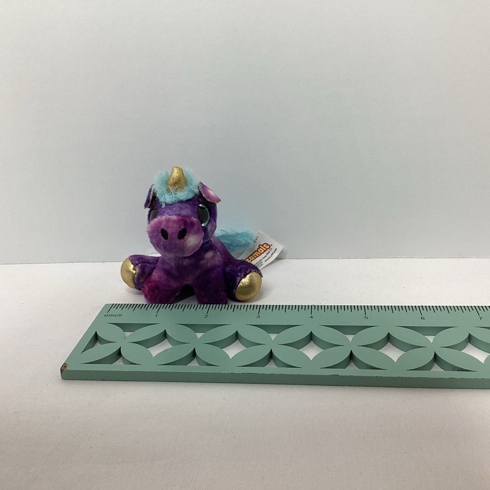 Surprizamals Purple Deanna Unicorn Mini Horse Plush Stuffed Animal 3" - Picture 10 of 10